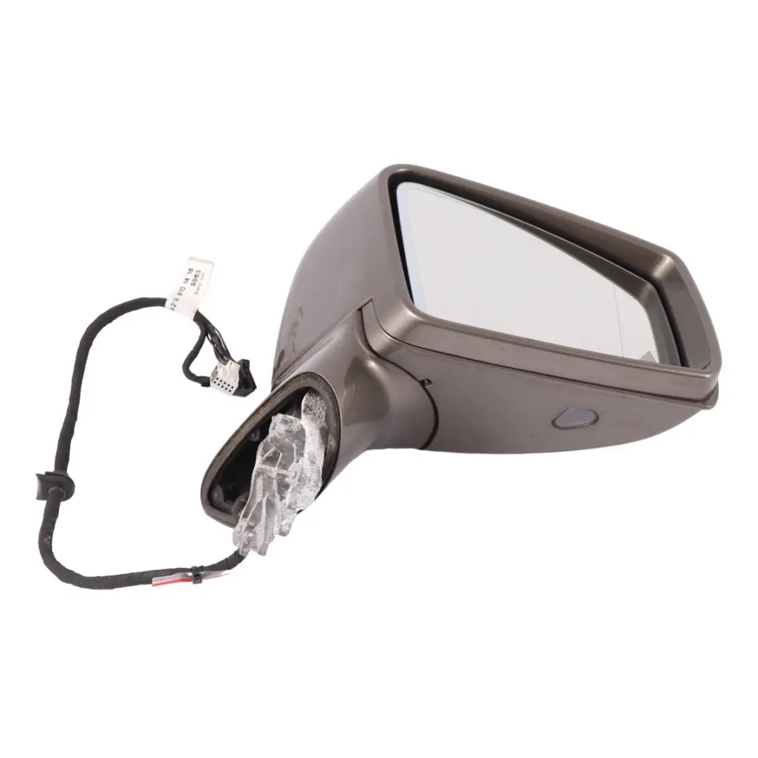 Mercedes X218 Right O/S Side Wing Mirror Blind Spot Auto Dimming Indium Grey - SKU rhd-A2188100476-ING - Part number A2188100476