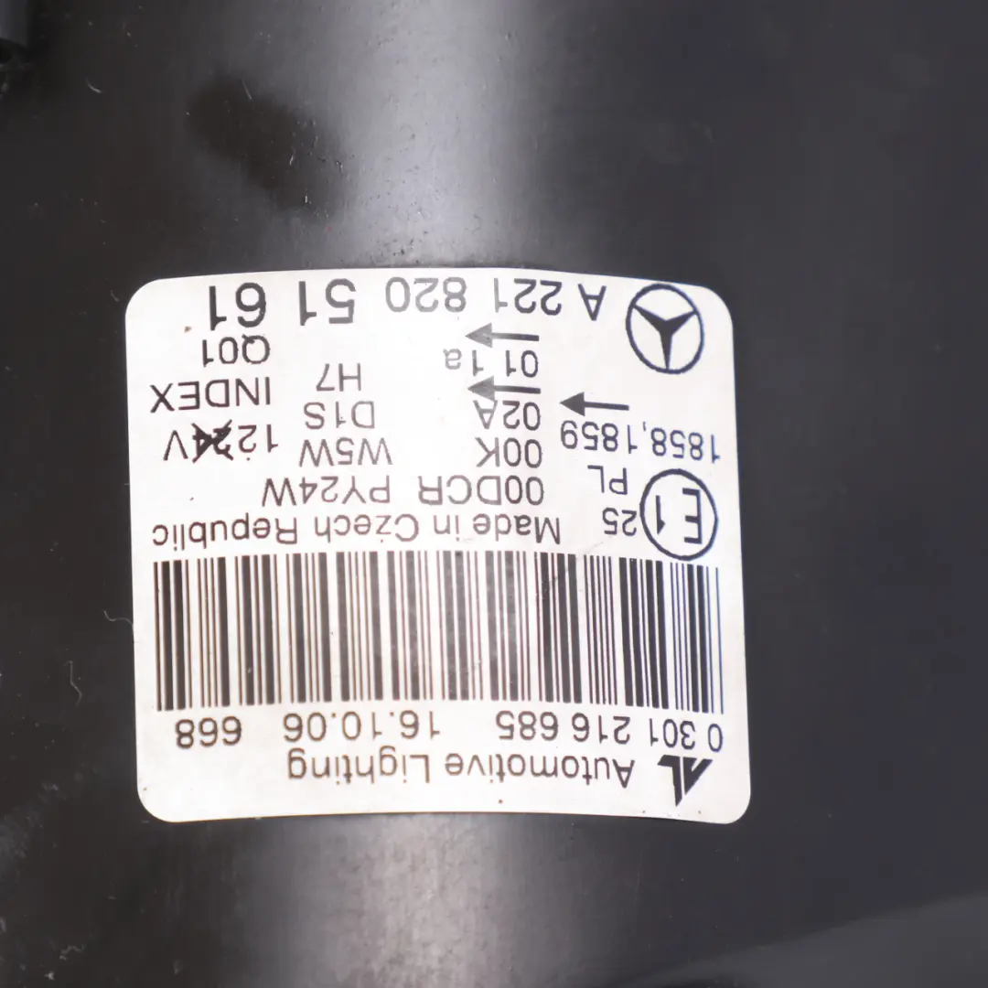 Headlight Headlamp Lamp Light Front Left N/S to Mercedes W221 with Part number A2218205761 Mercedes W221 Headlight Headlamp Lamp Light Front Left N/S - SKU RHD-A2218205761 - Part number A2218205761