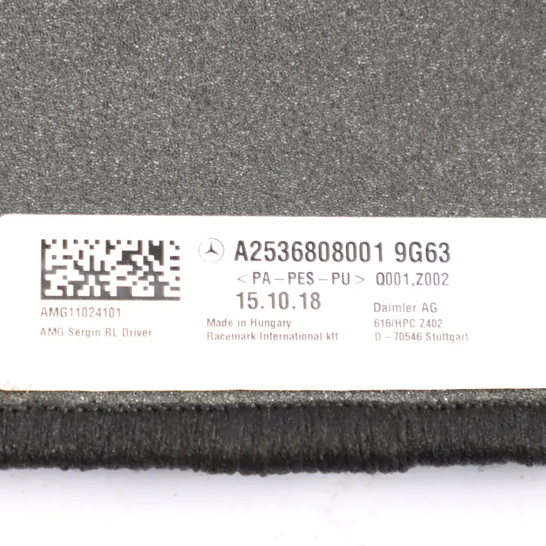 Floor Mats Set Interior Front Rear Left Right Cover Black to Mercedes GLC X253 AMG with Part number A2536808001 Mercedes GLC X253 AMG Floor Mats Set Interior Front Rear Left Right Cover Black - SKU rhd-A2536808001 - Part number A2536808001