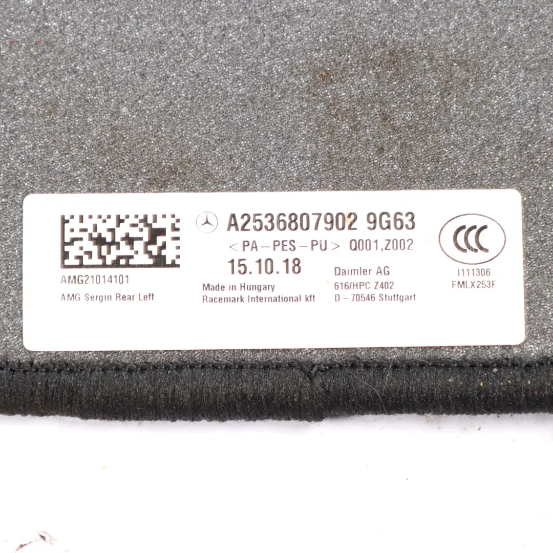 Floor Mats Set Interior Front Rear Left Right Cover Black to Mercedes GLC X253 AMG with Part number A2536808001 Mercedes GLC X253 AMG Floor Mats Set Interior Front Rear Left Right Cover Black - SKU rhd-A2536808001 - Part number A2536808001