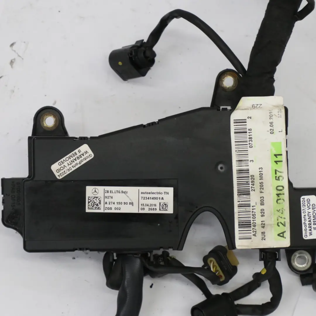 M274 Engine Wiring Loom Harness to Mercedes W213 Petrol with Part number A2741509088 Mercedes W213 Petrol M274 Engine Wiring Loom Harness - SKU RHD-A2741509088 - Part number A2741509088