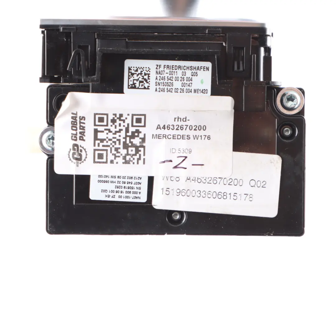 Selector Mercedes C117 W176 Automatic Gear Switch Shifter to Gear with Part number A4632670200 Gear Selector Mercedes C117 W176 Automatic Gear Switch Shifter - SKU rhd-A4632670200 - Part number A4632670200