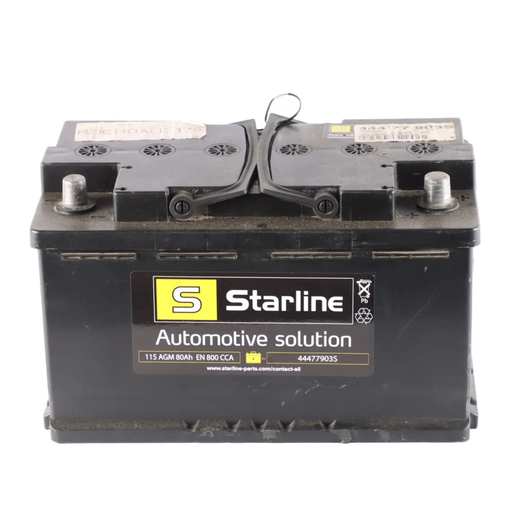 Starline AGM Car Battery 12V 80Ah 800A to with Part number Starline 80Ah Accumulator Starline AGM Car Battery 12V 80Ah 800A - SKU Starline 80Ah Accumulator - Part number Starline 80Ah Accumulator