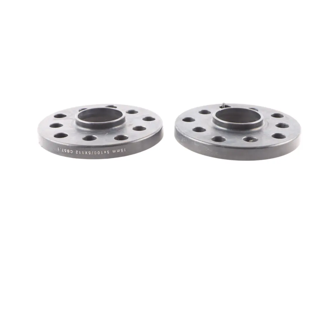 Alloy Wheel Spacers Hubcentric Shims Bolts VAG 5x100/5x112 57.1mm 15mm Pair  - SKU VAG Spacers - Part number VAG Spacers