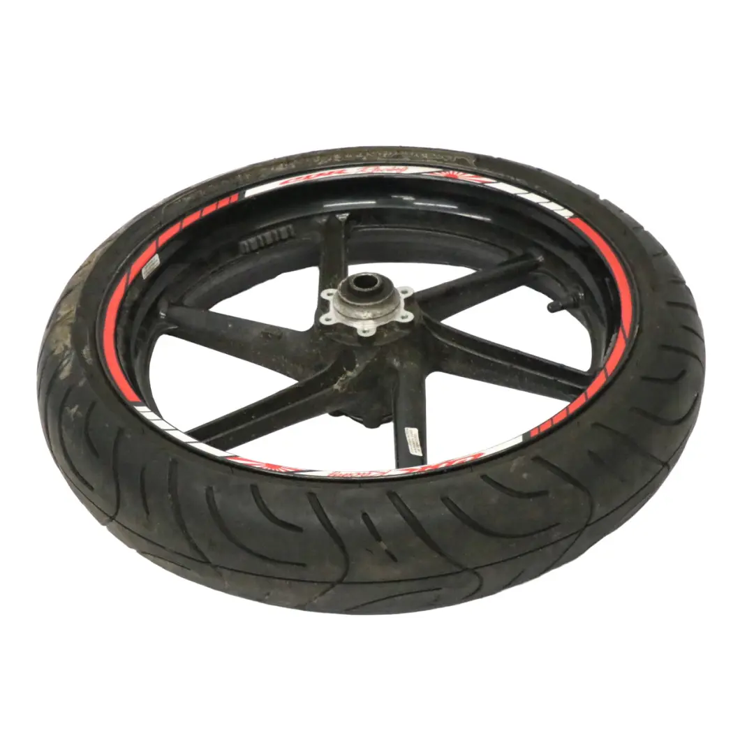 CBR F3 Roue avant R17 Pneu Maxxis 120/60 pour Honda à propos du numéro de pièce WHEEL-FRONT-CBR Honda CBR F3 Roue avant R17 Pneu Maxxis 120/60 - SKU WHEEL-FRONT-CBR - Numéro de pièce WHEEL-FRONT-CBR