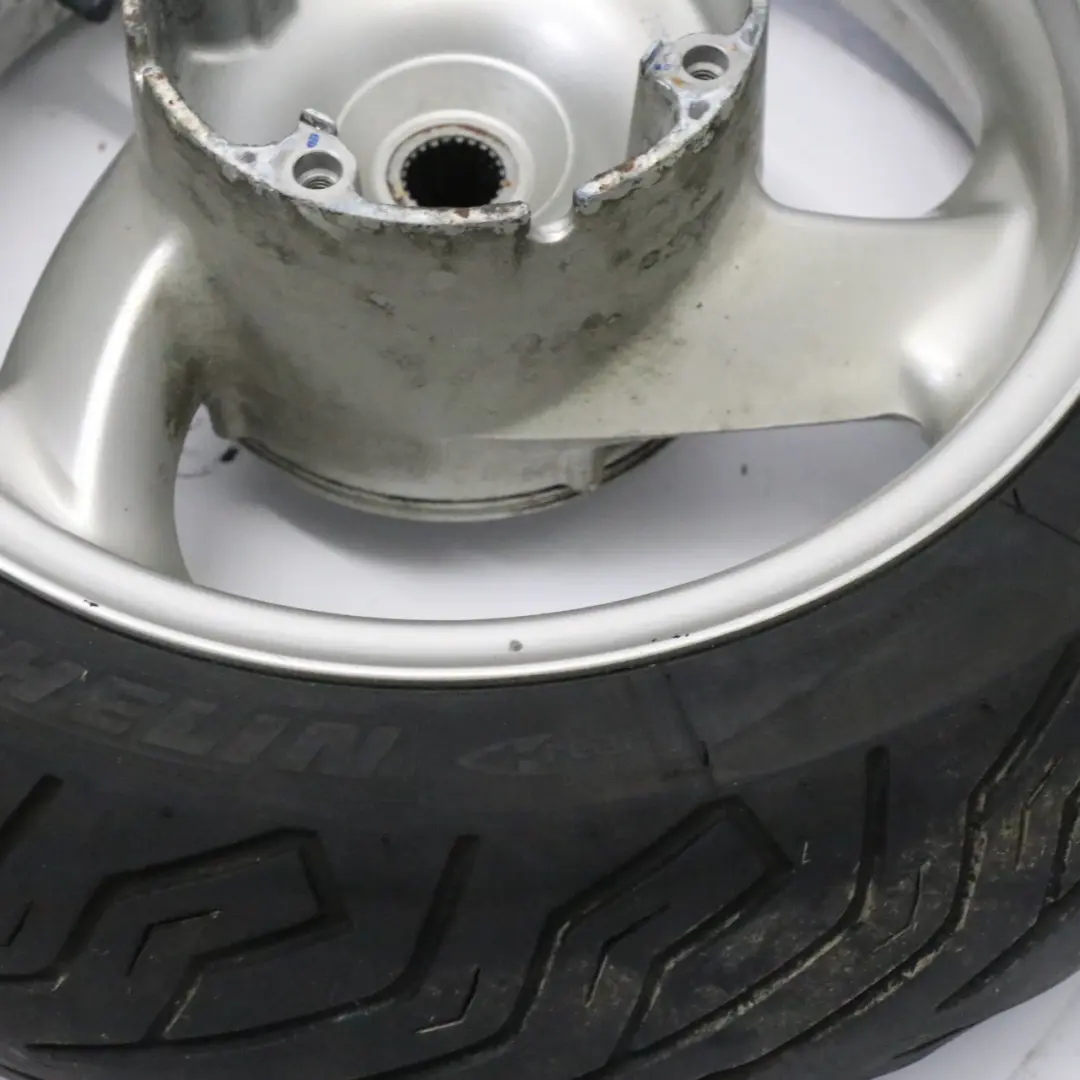 Honda 125 Pantheon Rear Wheel R12 Michelin Tyre 130/70 - SKU WHEEL-REAR-PANTHEON - Part number WHEEL-REAR-PANTHEON