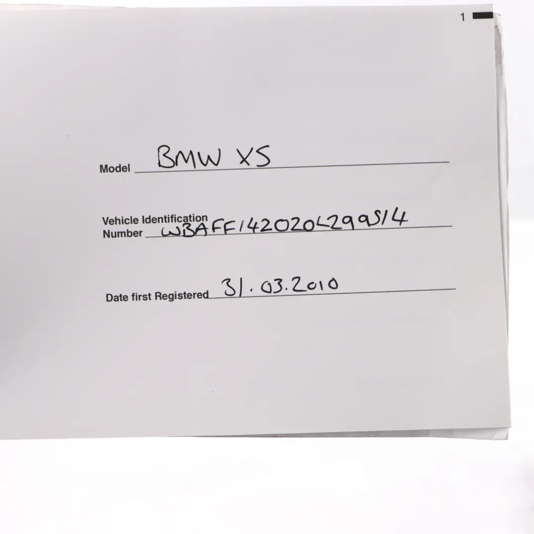 BMW X5 E70 Owner's Handbook Book Wallet Case Pouch Set - SKU 0013209-2 - Part number 0013209