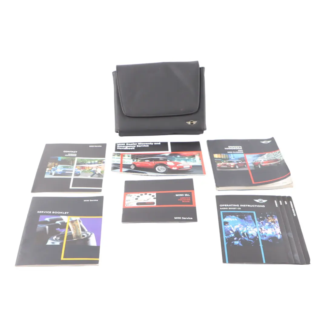 Mini Cooper R56 Service Booklet Owner's Handbook Pouch Case Wallet Set - SKU 0014998-1 - Part number 0014998