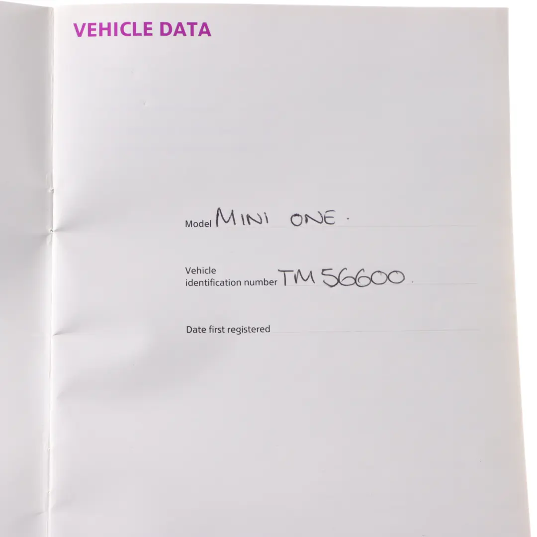 Service Booklet Owner's Handbook Pouch Case Wallet Set to Mini Cooper R56 with Part number 0014998 Mini Cooper R56 Service Booklet Owner's Handbook Pouch Case Wallet Set - SKU 0014998-1 - Part number 0014998