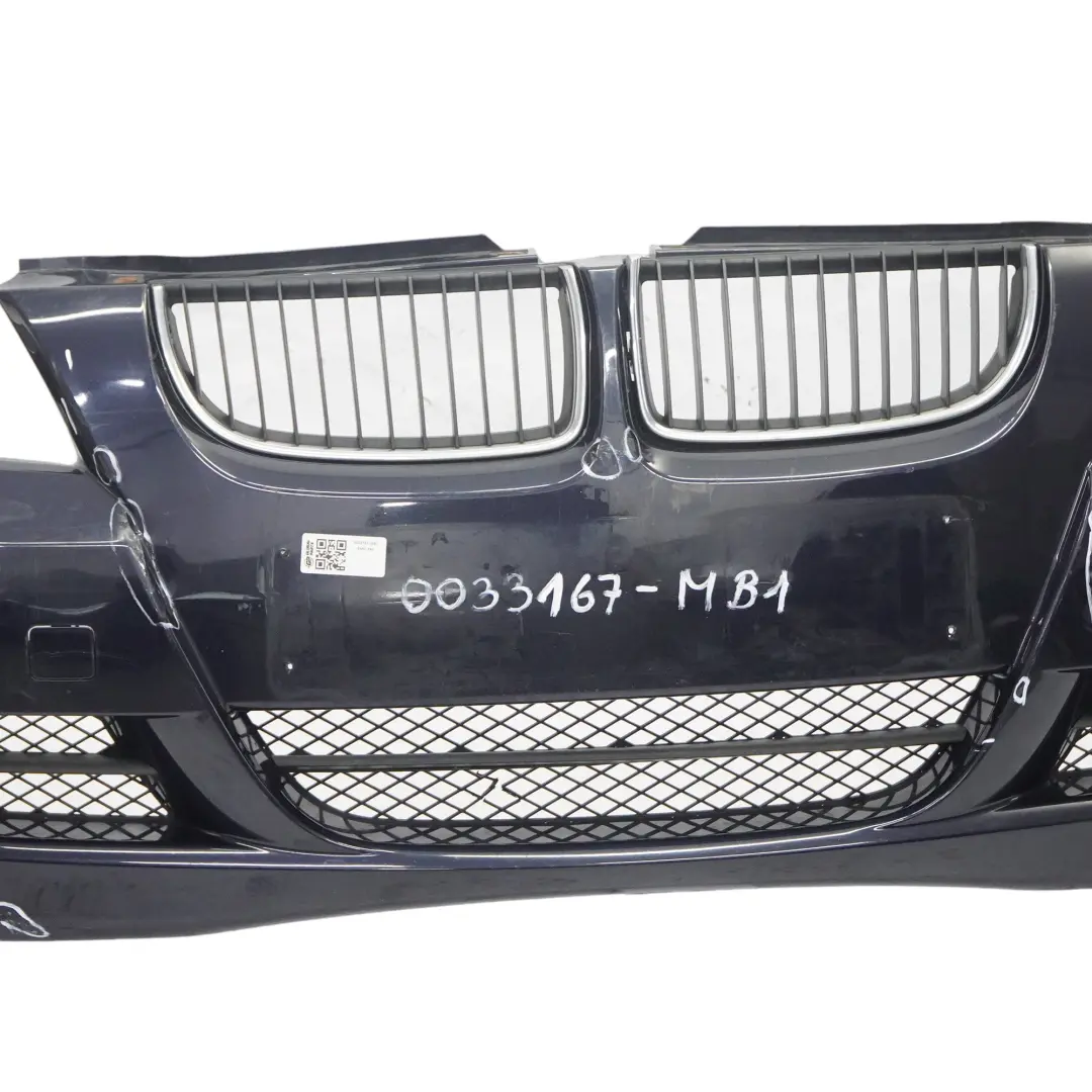 BMW E90 E91 Front Bumper Trim Panel Complete Monacoblau Monaco Blue - A35 - SKU 0033167-MB1 - Part number 0033167