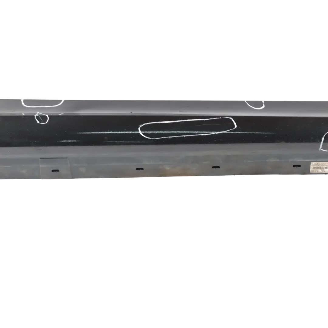 BMW E90 E91 M Sport Sill Strip Faldón Lateral Derecho Negro Zafiro - 475 - SKU 0033440-BS2 - Número de pieza 0033440