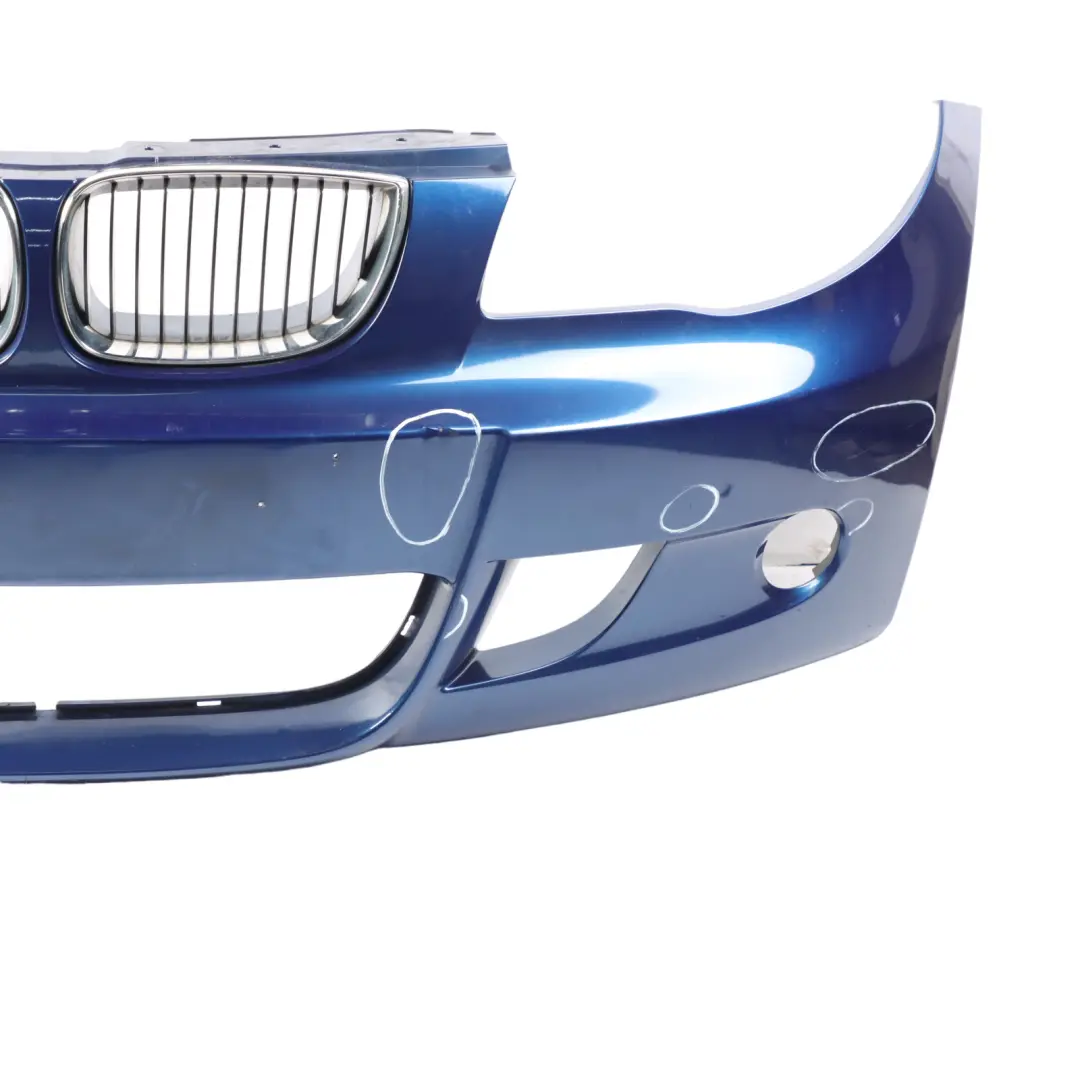 Front Bumper M Sport Trim Panel Le Mans Blue Metallic - 381 to BMW E81 E87 with Part number 0033553 BMW E81 E87 Front Bumper M Sport Trim Panel Le Mans Blue Metallic - 381 - SKU 0033553-LMB1 - Part number 0033553