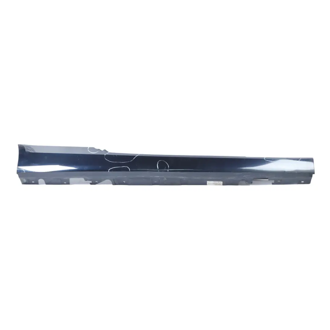 BMW E92 E93 Sill Strip Side Skirt Right O/S Monacoblau Monaco Blau Blue - A35 - SKU 0034058-MB - Part number 0034058