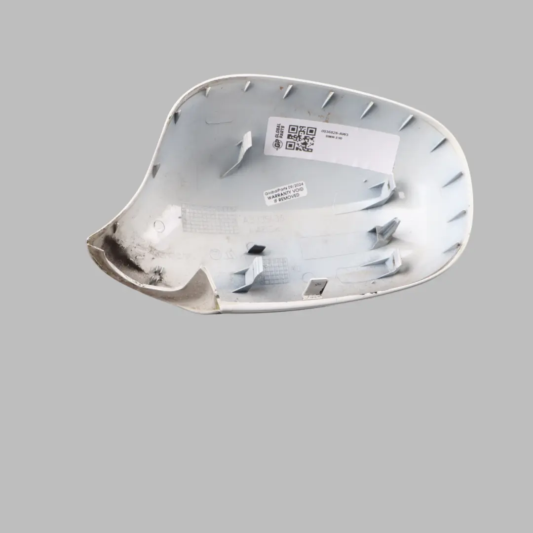Wing Mirror Cover BMW E90 E91 LCI Cap Casing Alpine Right O/S Alpinweiss 3 - 300 to with Part number 0036828 Wing Mirror Cover BMW E90 E91 LCI Cap Casing Alpine Right O/S Alpinweiss 3 - 300 - SKU 0036828-AW3 - Part number 0036828