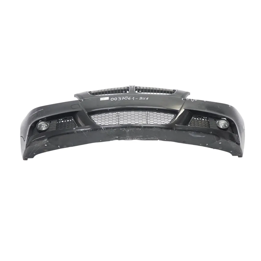 BMW E90 E91 LCI M Sport Complete Front Bumper Trim Panel Black Sapphire - 475 - SKU 0037061-BS1 - Part number 0037061