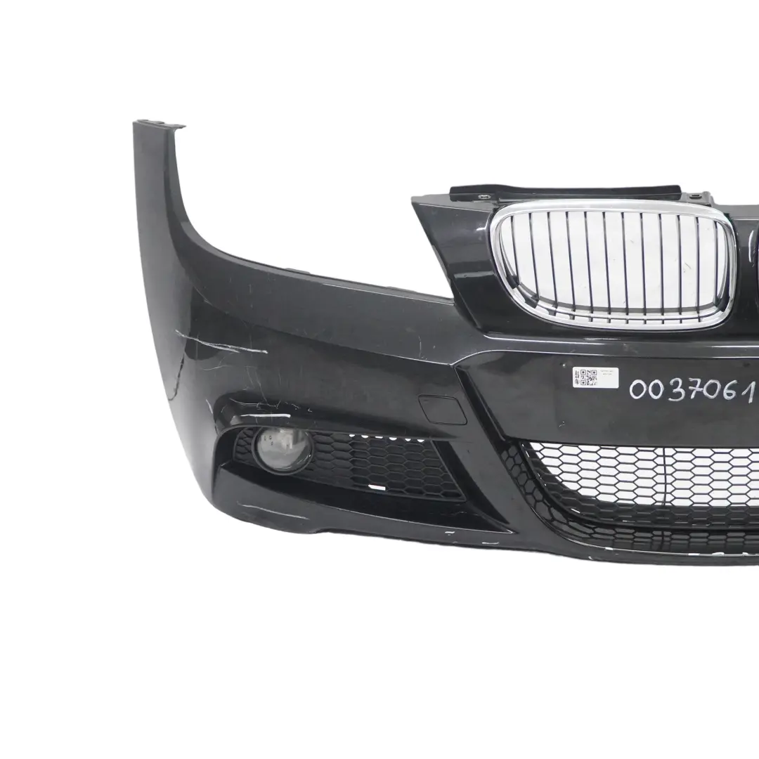 BMW E90 E91 LCI M Sport Complete Front Bumper Trim Panel Black Sapphire - 475 - SKU 0037061-BS1 - Part number 0037061