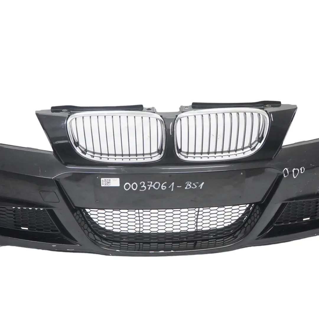 BMW E90 E91 LCI M Sport Complete Front Bumper Trim Panel Black Sapphire - 475 - SKU 0037061-BS1 - Part number 0037061