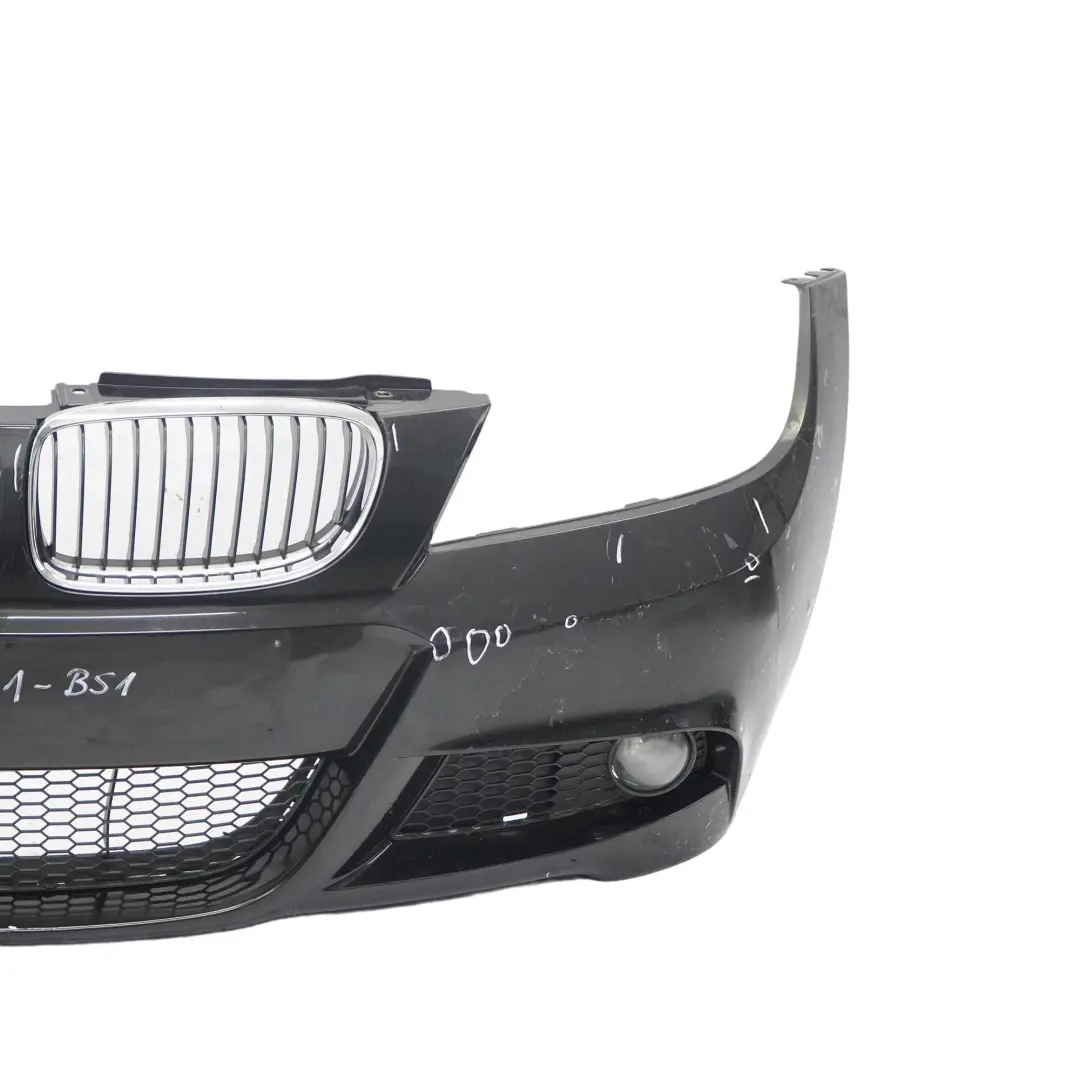 BMW E90 E91 LCI M Sport Complete Front Bumper Trim Panel Black Sapphire - 475 - SKU 0037061-BS1 - Part number 0037061