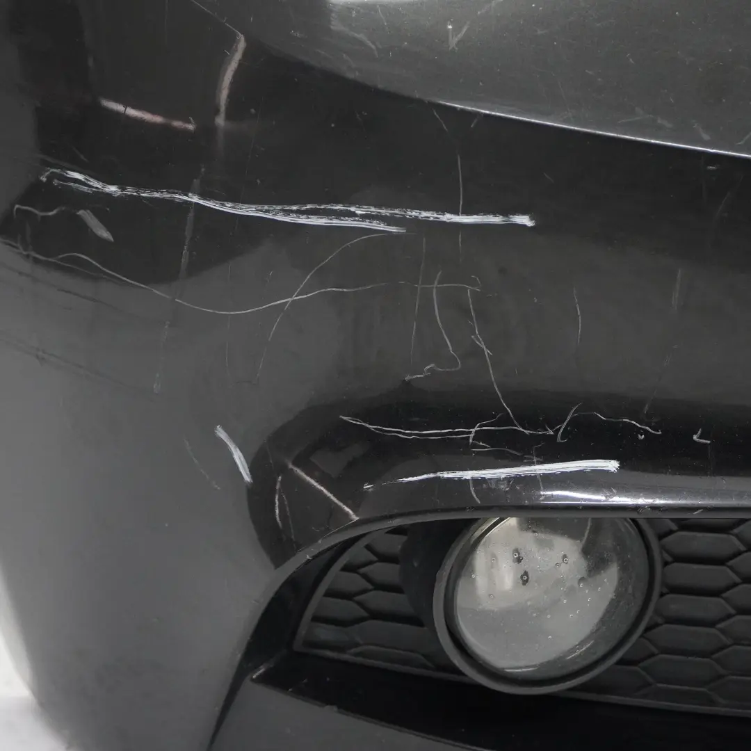 BMW E90 E91 LCI M Sport Complete Front Bumper Trim Panel Black Sapphire - 475 - SKU 0037061-BS1 - Part number 0037061