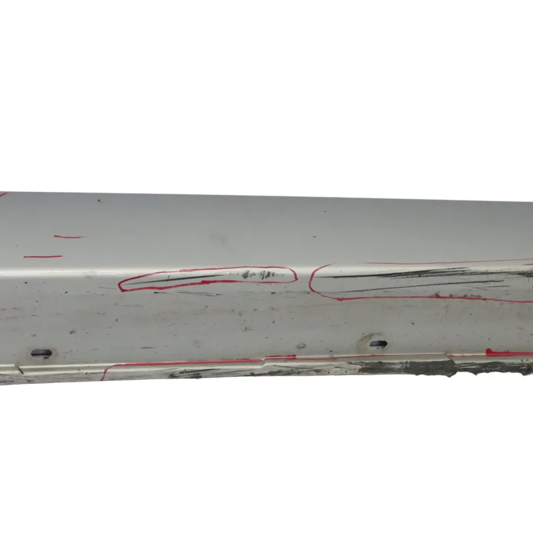 BMW E60 E61 Listello Portiera Apertura Gonna Dx Argento-Titanio Argento - 354 - SKU 0150278-TS - Numero di parte 0150278