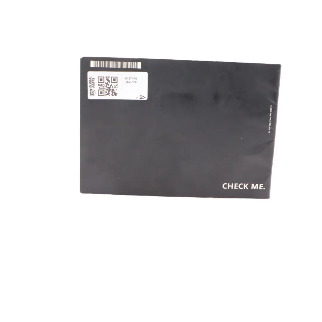 Service Booklet Emergency Handbooks Pouch Case Wallet to Mini R50 R52 R53 with Part number 0159123 Mini R50 R52 R53 Service Booklet Emergency Handbooks Pouch Case Wallet - SKU 0157470 - Part number 0159123
