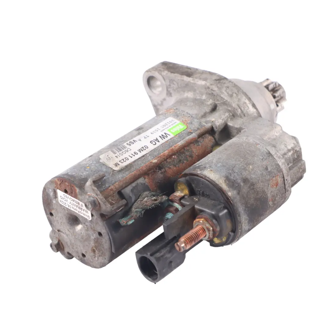 Volkswagen VW Golf Mk5 1.6 2.0 GTI Petrol Engine Starter Motor - SKU 02M911023M - Part number 02M911023M