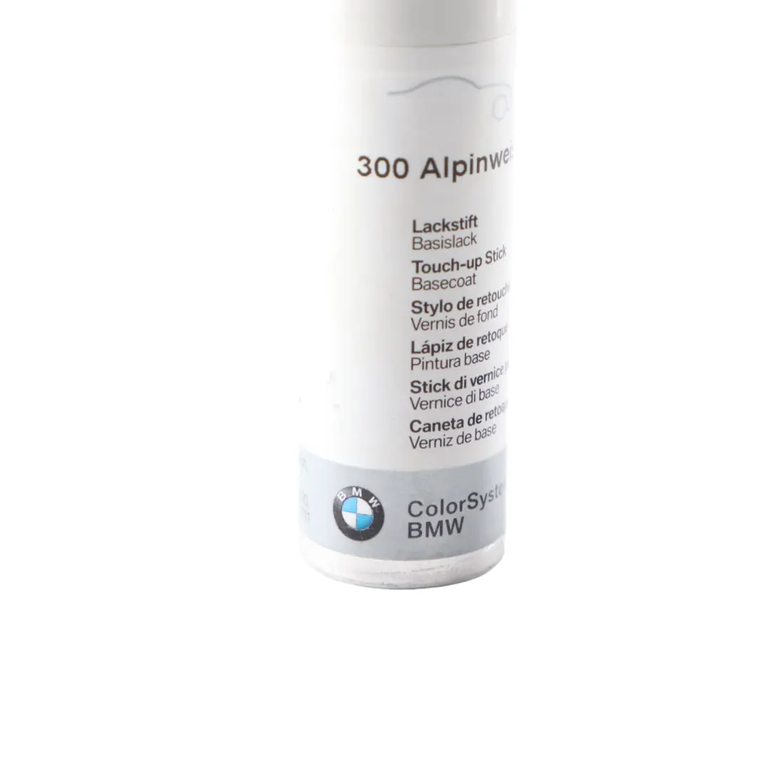  Color System BMW Touch Up Paint Stick Pen x2 12ml Alpine White 300 - SKU 0301918 - Part number 0301918