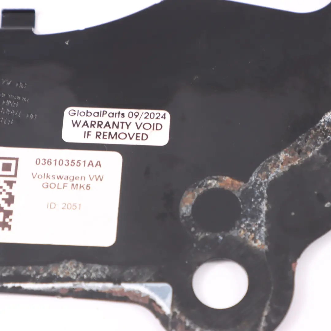 Volkswagen Golf Mk5 moteur Plaque d'écartement Couvercle courroie - SKU 036103551AA - Numéro de pièce 036103551AA