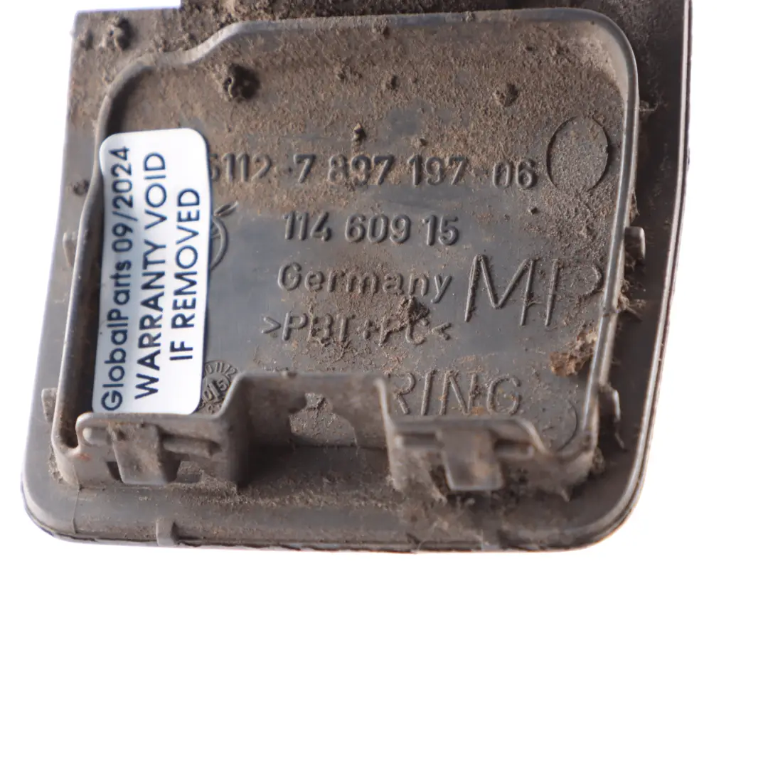 Bumper Flap Towing Eye Cover Trim Carbonschwarz Black - 416 to BMW E61 Rear with Part number 0397280 BMW E61 Rear Bumper Flap Towing Eye Cover Trim Carbonschwarz Black - 416 - SKU 0397280-CAR - Part number 0397280