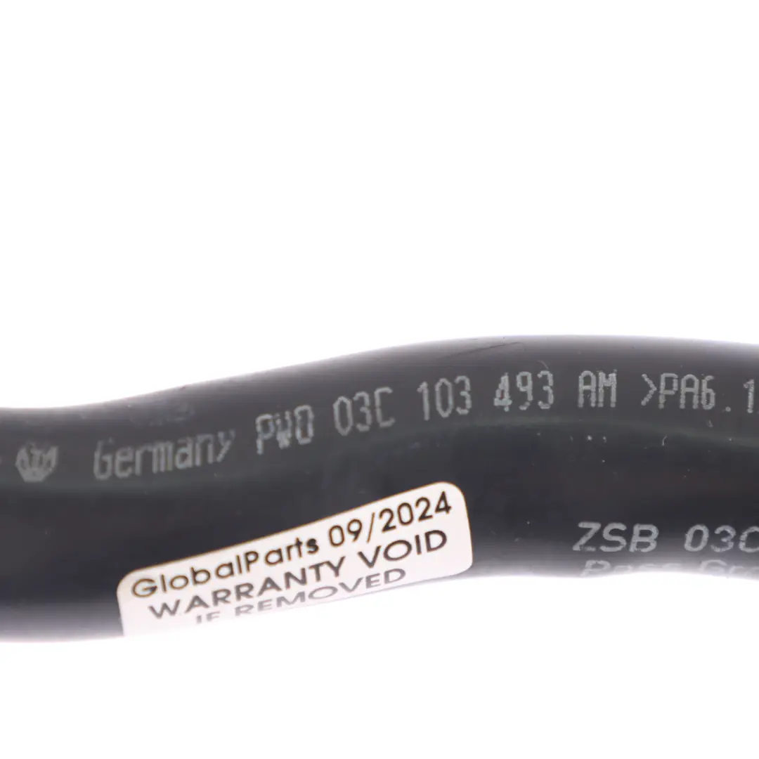 Audi A1 8X Water Pipe Hose Line Engine Cooling Coolant Unit Hose - SKU 03C103465AA - Part number 03C103465AA