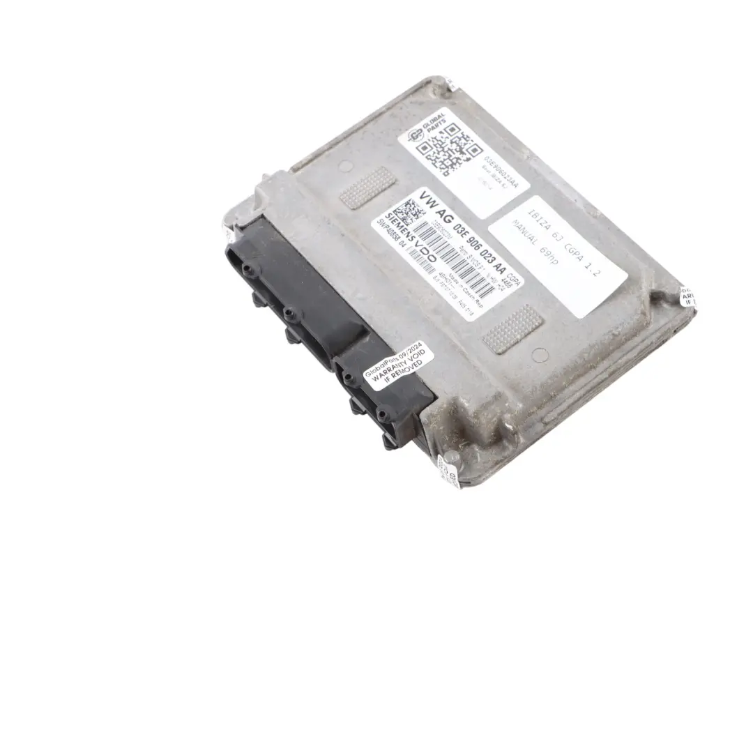 6J 1.2 CGPA 69HP Engine Control Unit Module ECU Manual to Seat Ibiza with Part number 03E906023AA Seat Ibiza 6J 1.2 CGPA 69HP Engine Control Unit Module ECU Manual - SKU 03E906023AA - Part number 03E906023AA