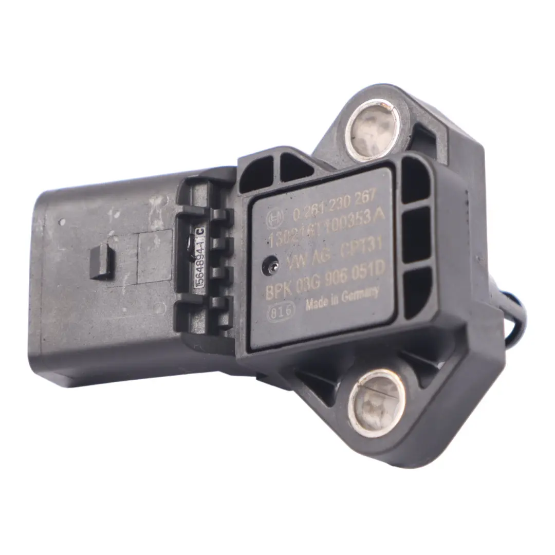 VW Passat B7 1.4 TSI CAXA MAP Sensor presión sobrealimentación - SKU 03G906051D - Número de pieza 03G906051D