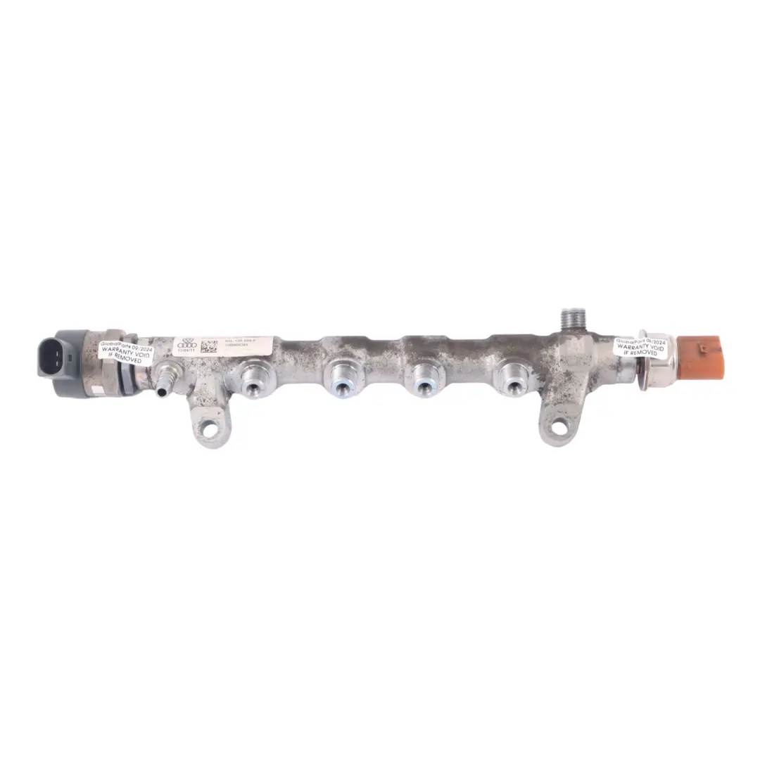 Injector Rail Line Distributor to Audi A3 8P 2.0 TDI Diesel Fuel with Part number 03L130089P Audi A3 8P 2.0 TDI Diesel Fuel Injector Rail Line Distributor - SKU 03L130089P - Part number 03L130089P