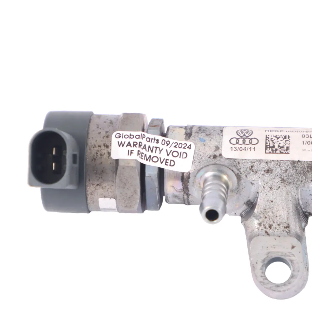 Audi A3 8P 2.0 TDI Diesel Fuel Injector Rail Line Distributor - SKU 03L130089P - Part number 03L130089P