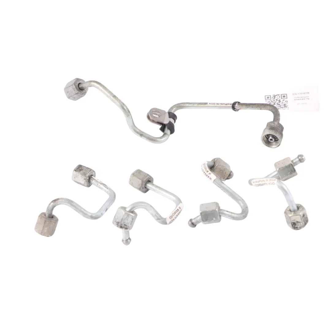7N Kraft Stoffein Spritz Leitung Rail Injektor Set für Volkswagen Sharan mit Teilenummer 03L130321R Volkswagen Sharan 7N Kraft Stoffein Spritz Leitung Rail Injektor Set - SKU 03L130321R - Teilenummer 03L130321R