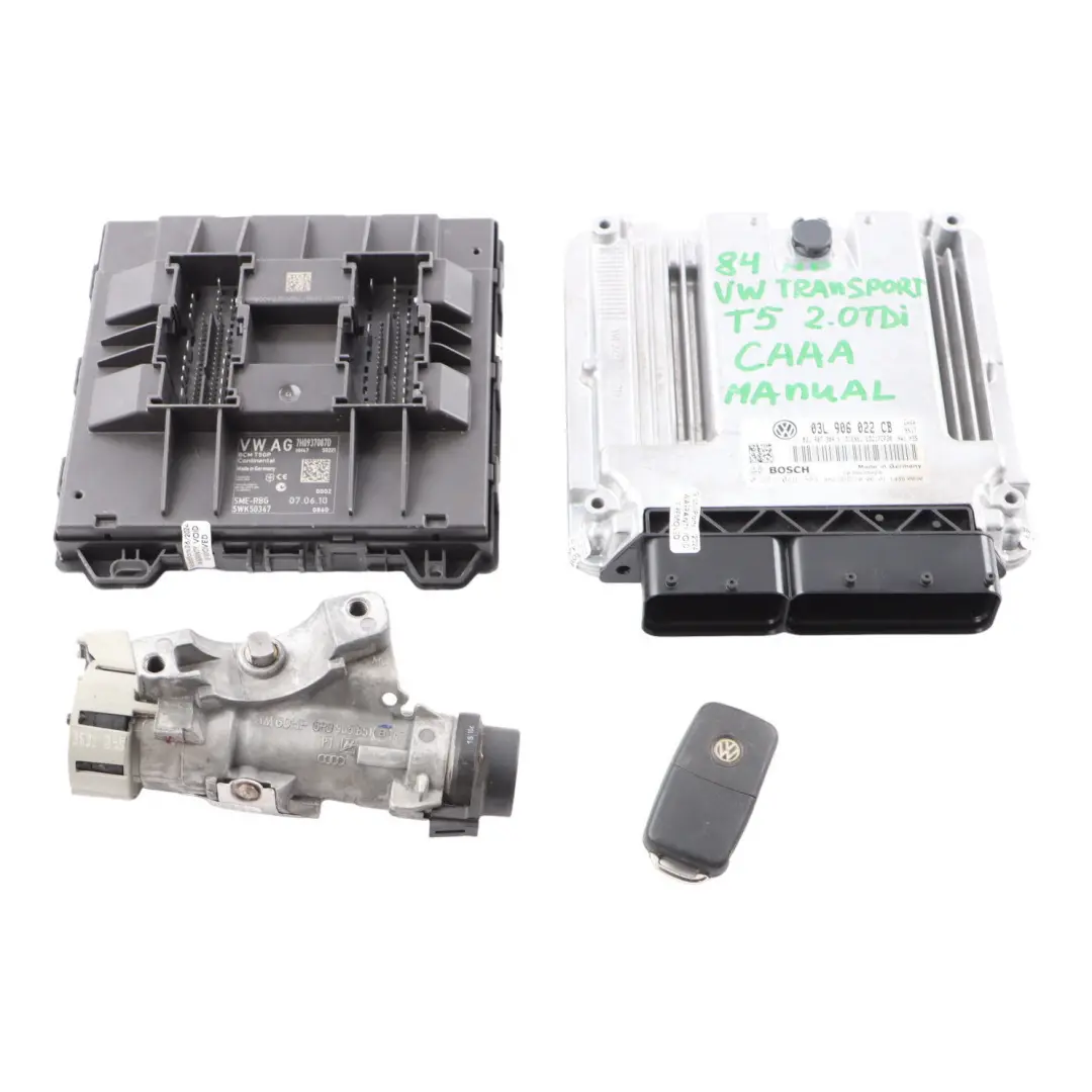 CAAA Engine ECU Kit BCM Lock + Key to VW Transporter T5 2.0 TDI Diesel with Part number 03L906022CB VW Transporter T5 2.0 TDI Diesel CAAA Engine ECU Kit BCM Lock + Key - SKU 03L906022CB - Part number 03L906022CB
