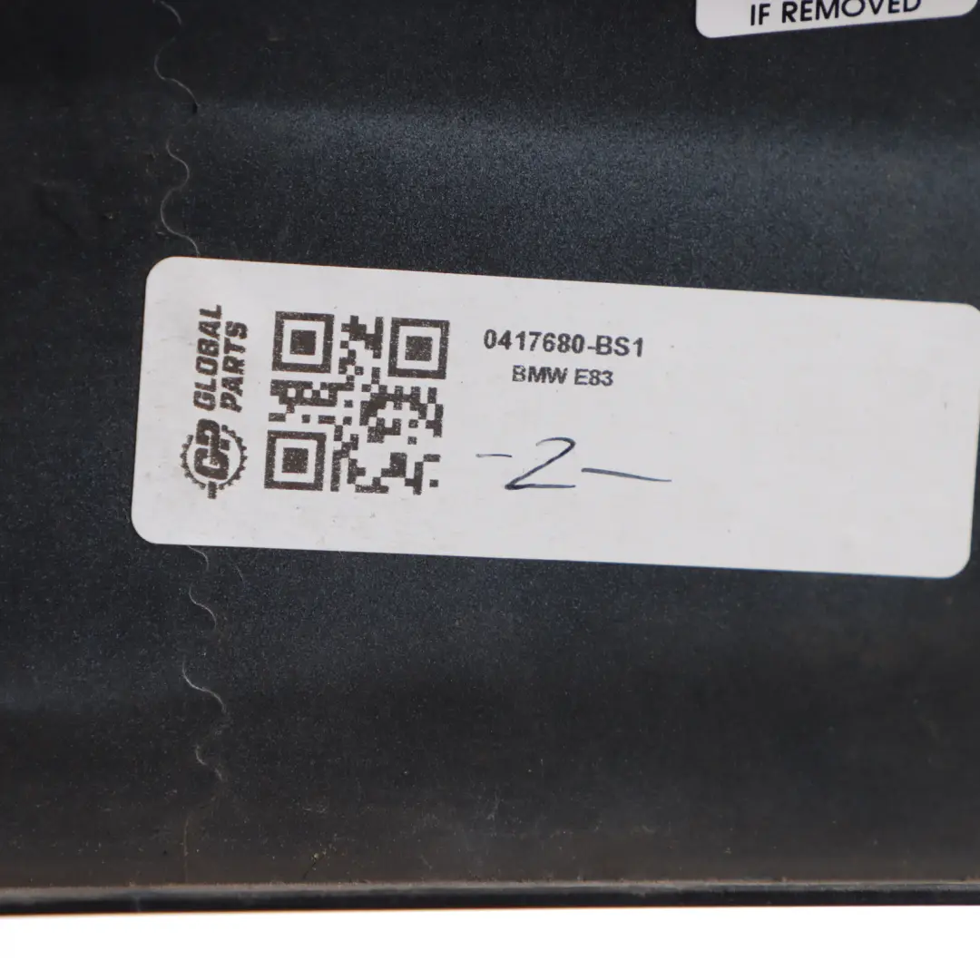 BMW X3 E83 LCI Trunk Boot Lid Tailgate Finisher Cover Black Sapphire - 475 - SKU 0417680-BS1 - Part number 0417680