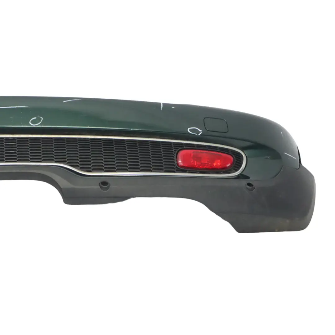 Bumper Cooper S Trim Panel British Racing Green - A67 to Mini R56 R57 Rear with Part number 0430252 Mini R56 R57 Rear Bumper Cooper S Trim Panel British Racing Green - A67 - SKU 0430252-BRG - Part number 0430252