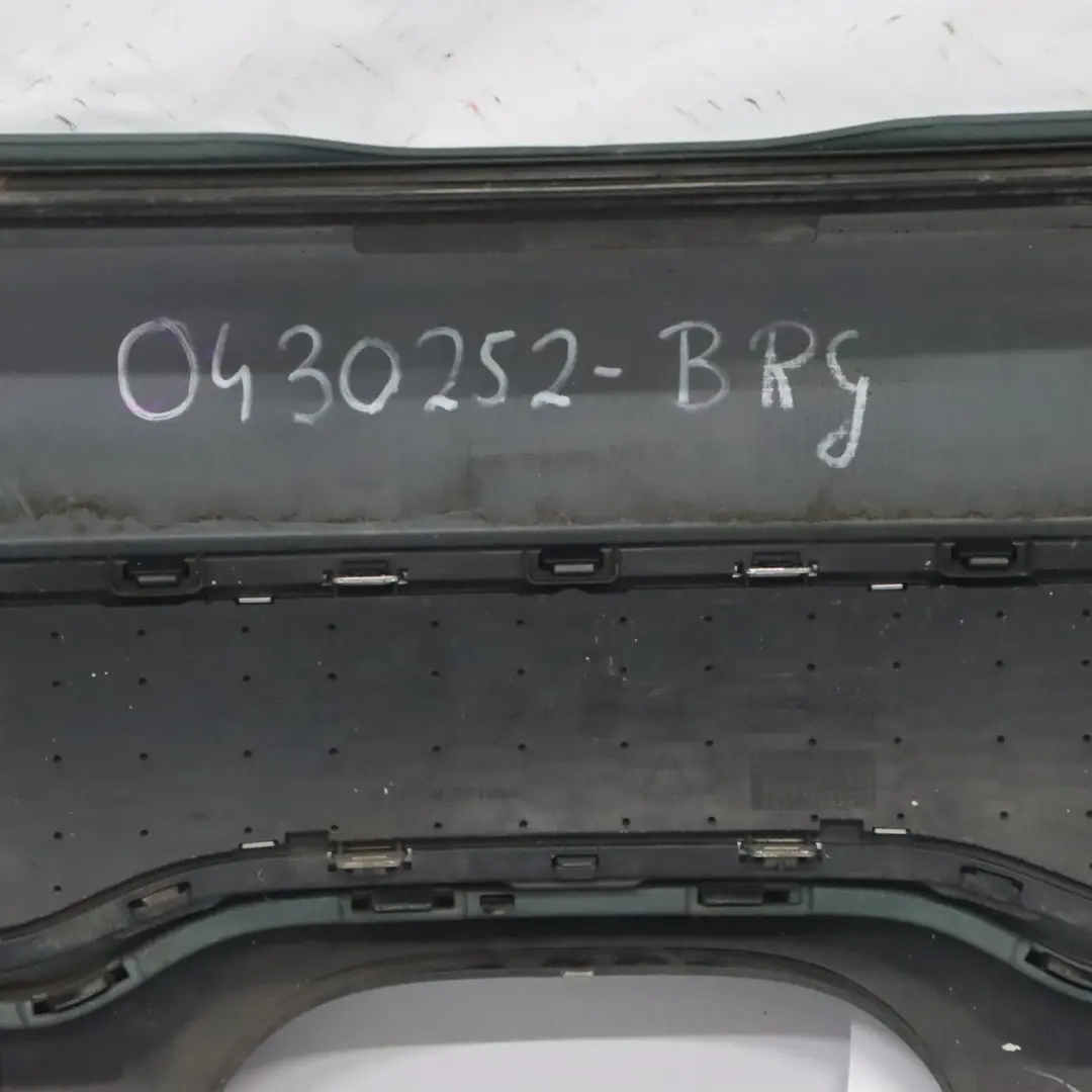Bumper Cooper S Trim Panel British Racing Green - A67 to Mini R56 R57 Rear with Part number 0430252 Mini R56 R57 Rear Bumper Cooper S Trim Panel British Racing Green - A67 - SKU 0430252-BRG - Part number 0430252