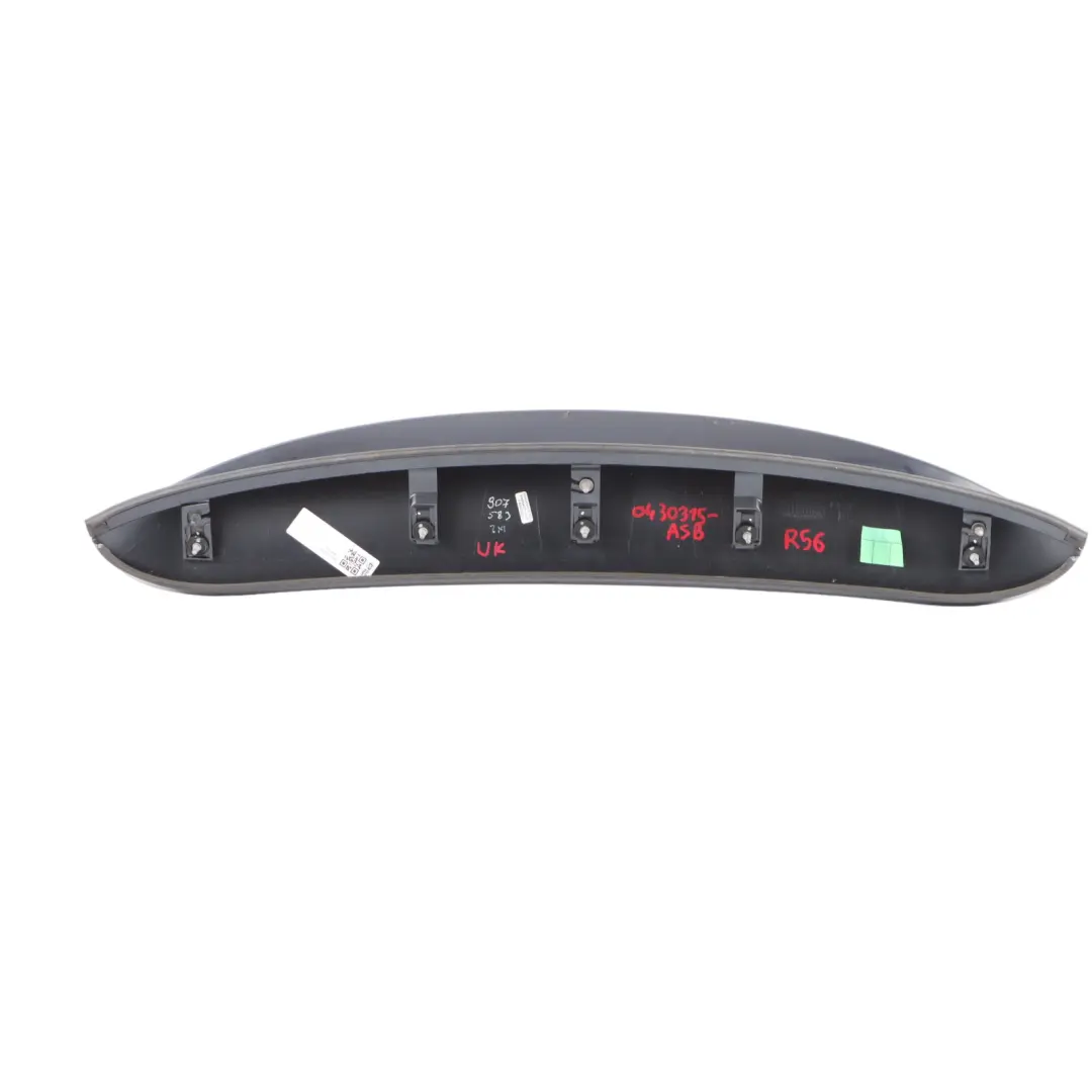Mini Cooper One R56 Spoiler arrière Astro Noir Metallic A25 7148850 - SKU 0430315-ASB - Numéro de pièce 430315