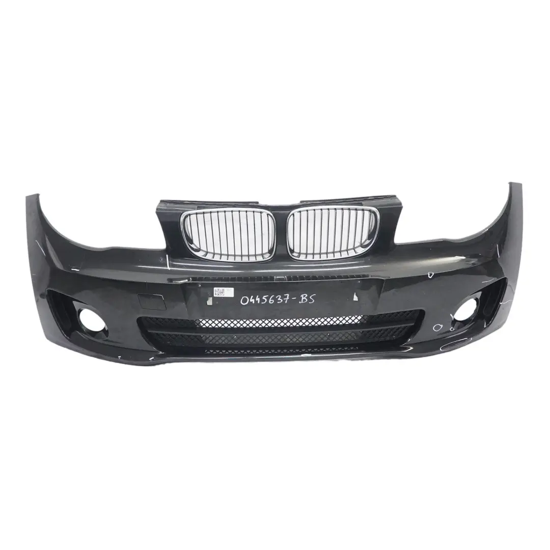  Front Bumper BMW E81 E87 M Sport Aerokit Trim Panel Black Sapphire - 475 - SKU 0445637-BS - Part number 0445637