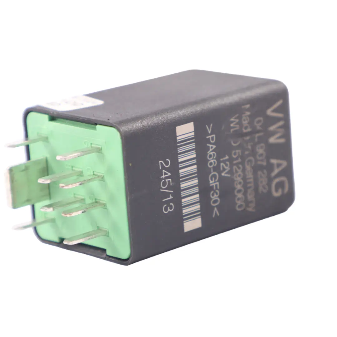 VW Volkswagen Audi Seat Skoda Glow Plug Relay Unit Black 511 9 Pins - SKU 04L907282 - Part number 04L907282