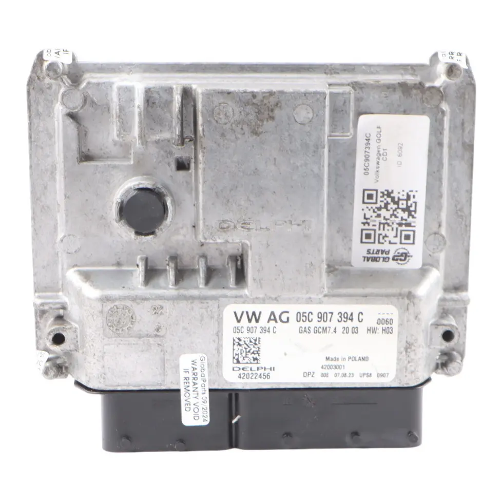 Control Unit ECU Manual to Volkswagen Golf 8 1.0 TSI Petrol Engine with Part number 05C907394C Volkswagen Golf 8 1.0 TSI Petrol Engine Control Unit ECU Manual - SKU 05C907394C - Part number 05C907394C