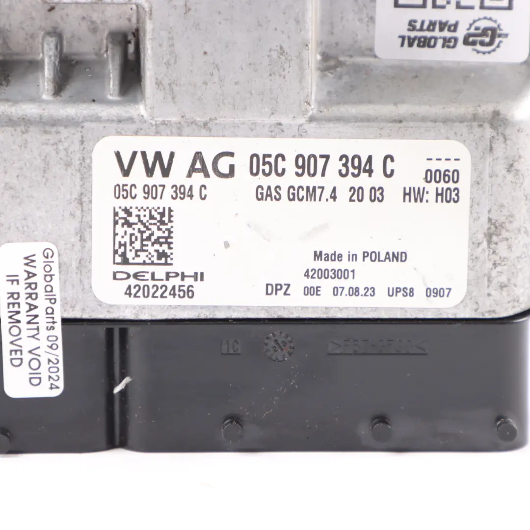 Volkswagen Golf 8 1.0 TSI Petrol Engine Control Unit ECU Manual - SKU 05C907394C - Part number 05C907394C
