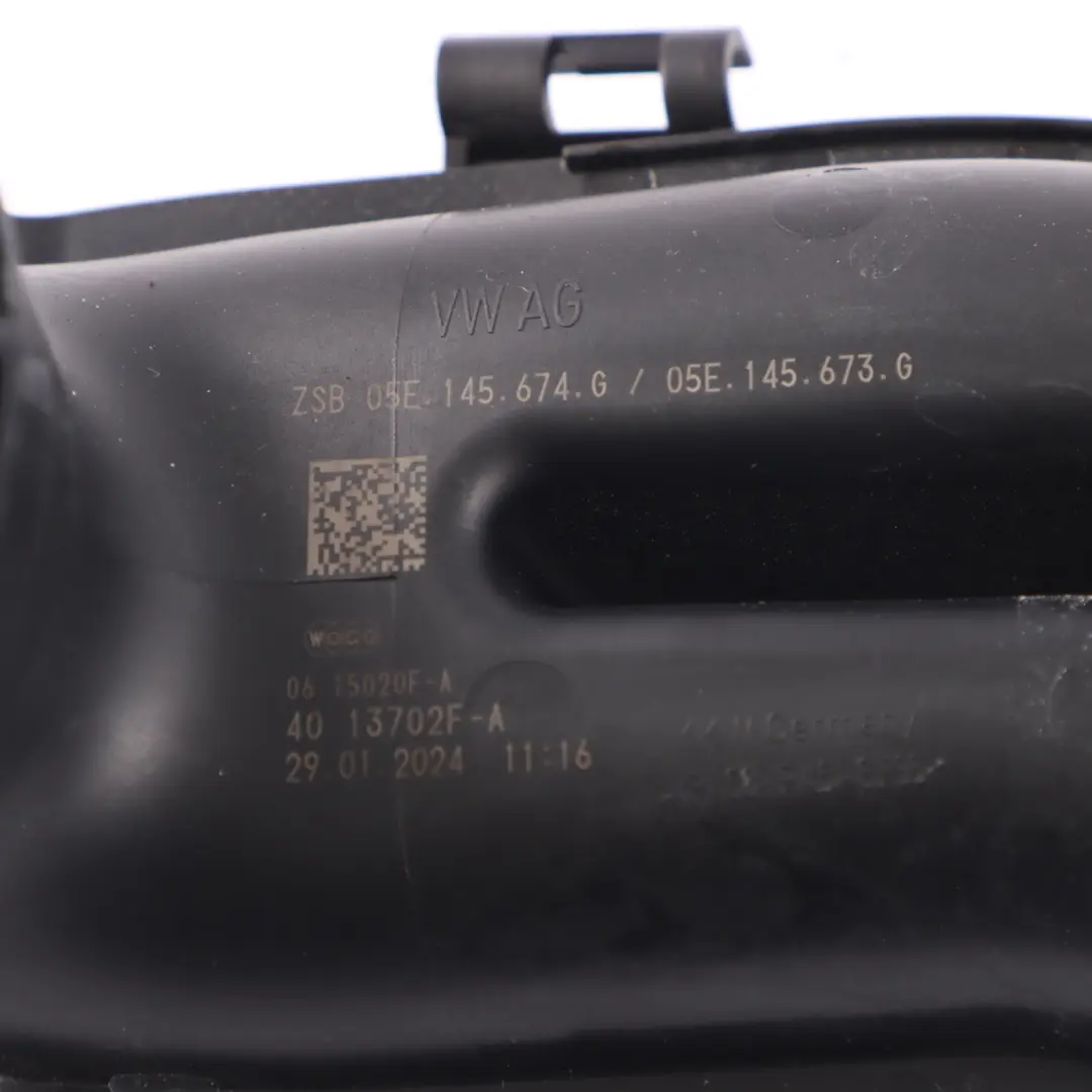 VW Volkswagen Golf 8 1.5 eTSI DFYA Benzina Presa D'aria Ingresso Tubo - SKU 05E145673G - Numero di parte 05E145673G