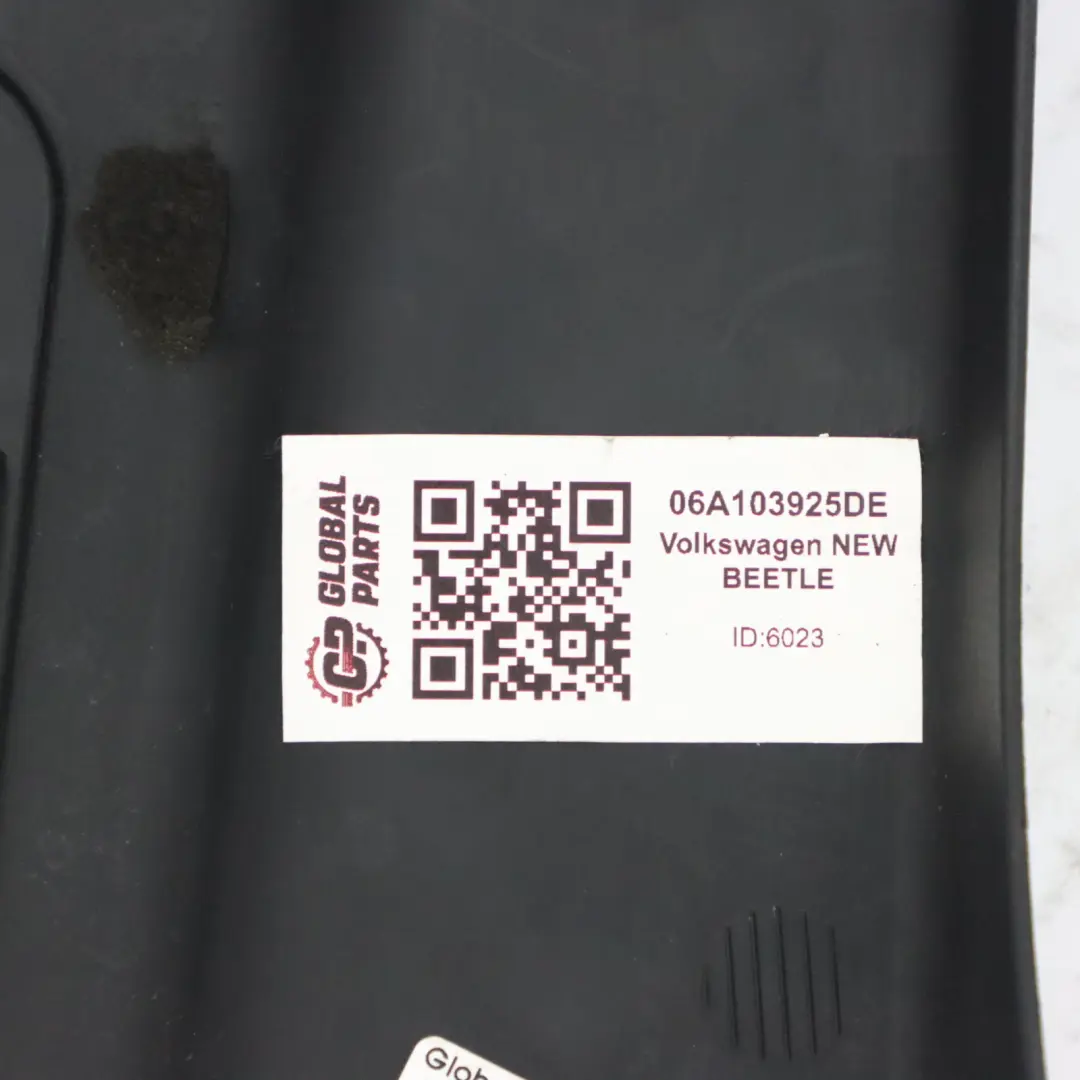 Gasolina Tapa Panel del motor para Volkswagen New Beetle 1.6 con número de pieza 06A103925DE Volkswagen New Beetle 1.6 Gasolina Tapa Panel del motor - SKU 06A103925DE - Número de pieza 06A103925DE