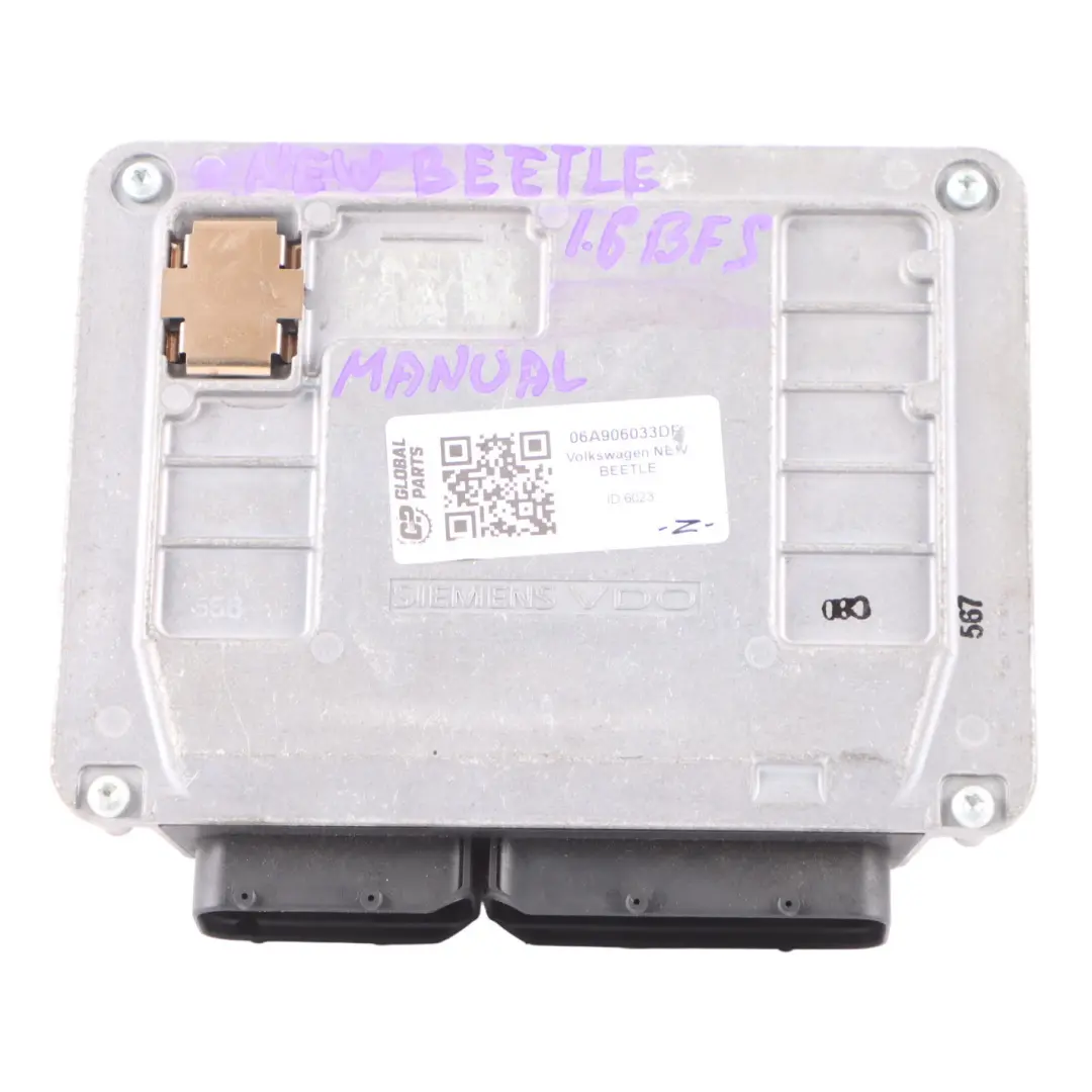 BFS Engine Control Unit ECU to VW Volkswagen New Beetle 1.6 Petrol with Part number 06A906033DP VW Volkswagen New Beetle 1.6 Petrol BFS Engine Control Unit ECU - SKU 06A906033DP - Part number 06A906033DP