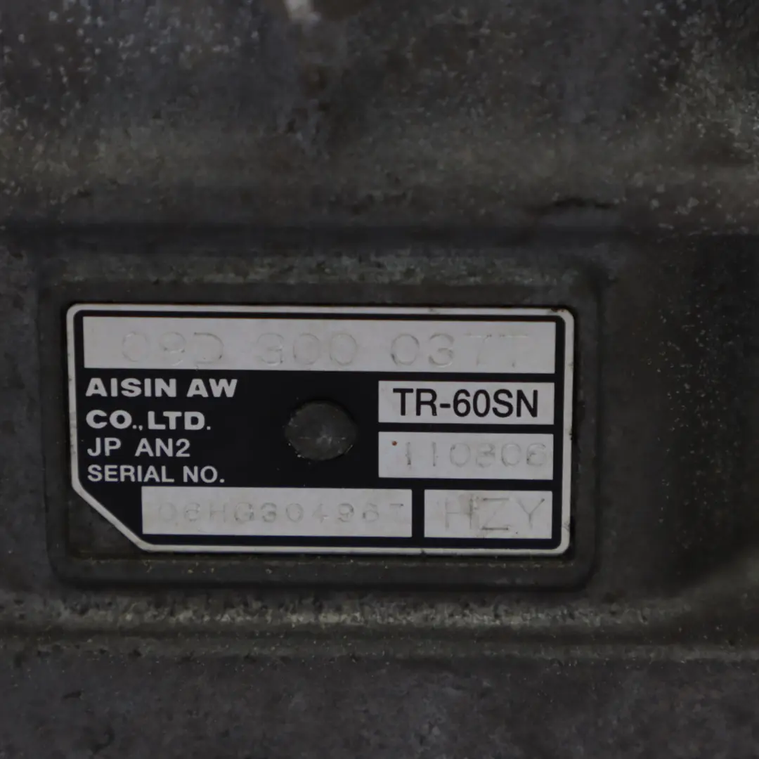 7L 2.5 TDI Automatyczna Skrzynia Biegów HZY do Volkswagen Touareg o numerze 09D300037TX Volkswagen Touareg 7L 2.5 TDI Automatyczna Skrzynia Biegów HZY - SKU 09D300037TX - Numer Części 09D300037TX