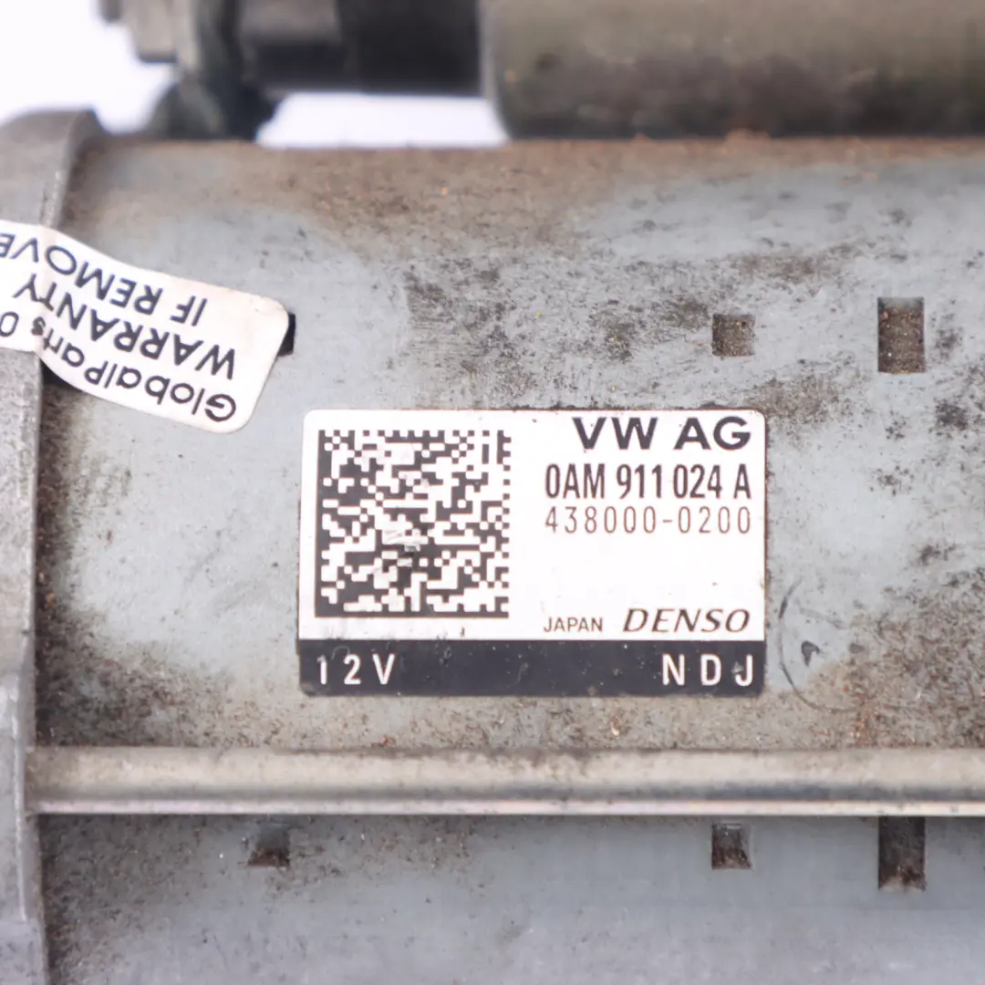  Motor de arranque Volkswagen Passat B7 Actuador Motor de arranque - SKU 0AM911024A - Número de pieza 0AM911024A