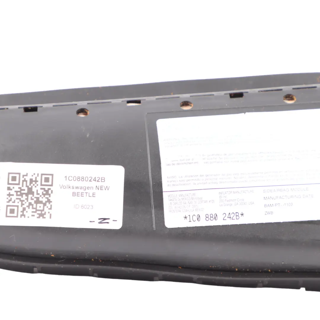 Volkswagen New Beetle Seat Air Module Unit ECU Front Right O/S - SKU 1C0880242B - Part number 1C0880242B